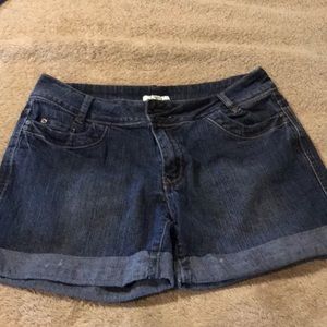 Denim shorts